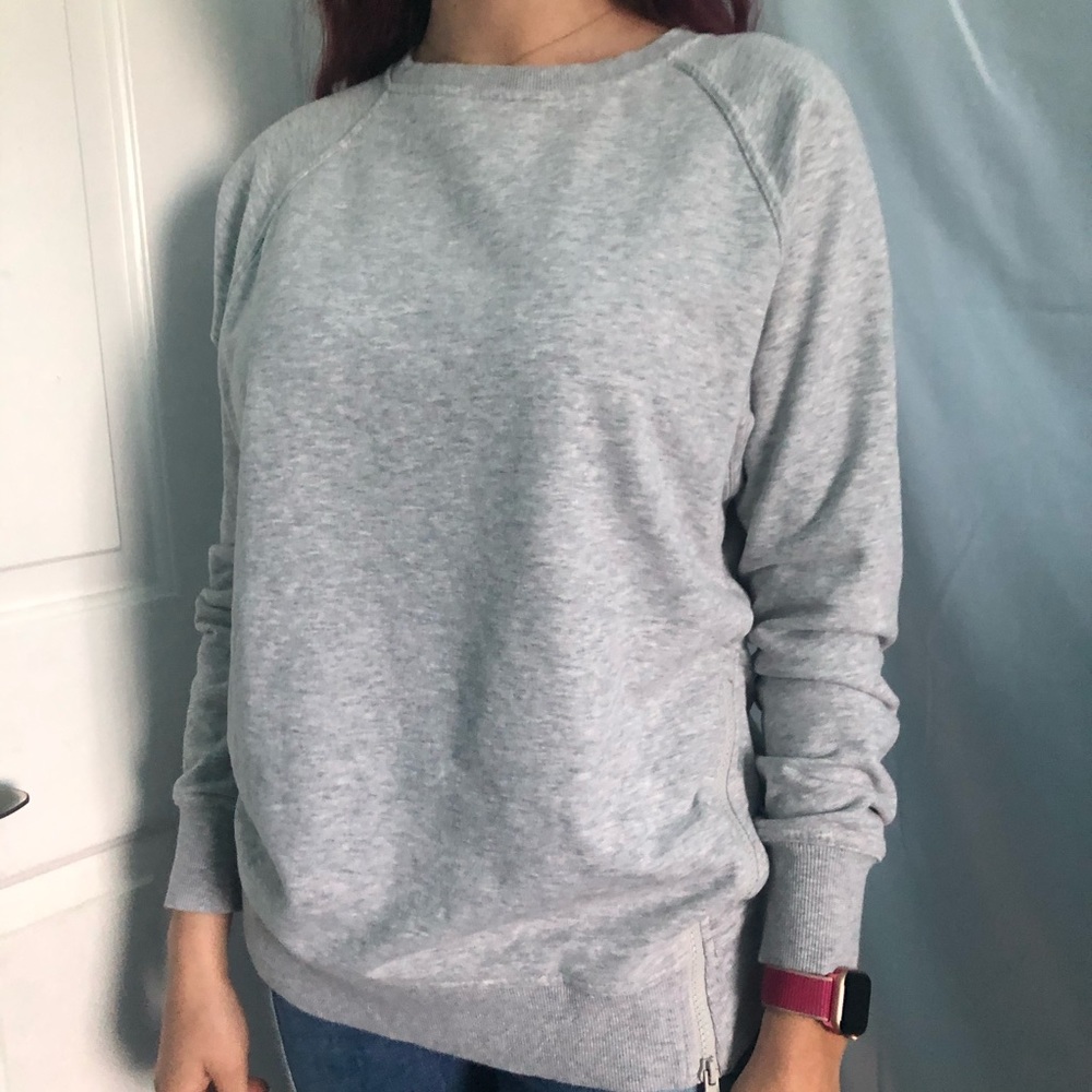 Heather Grey C9 Champion Pullover with Side Zipper